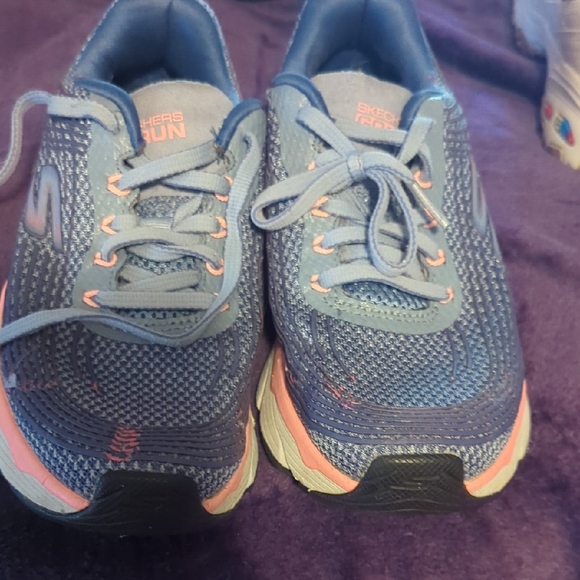 Skechers Blue and Pink Athletic Sneakers - Picture 1 of 13